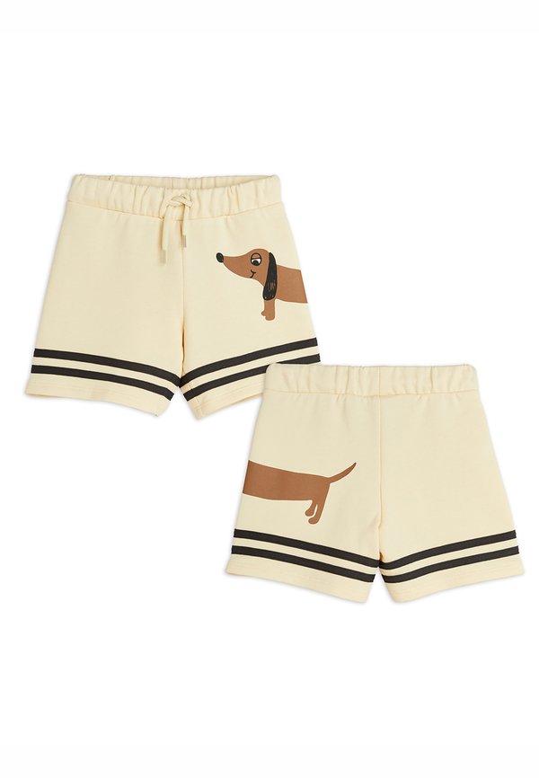 DOG STRIPES UNISEX - Tracksuit bottoms - beige2