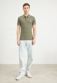 Calvin Klein Jeans TIPPING SLIM - Polokošeľa - dusty olive