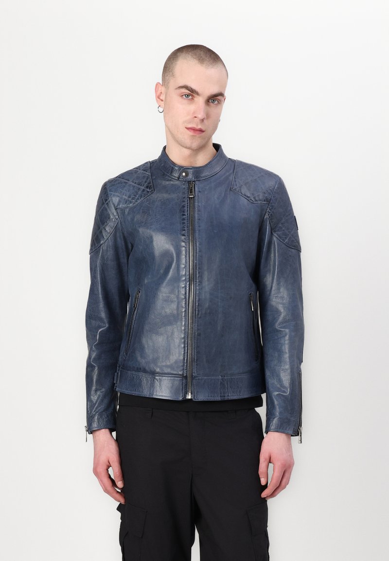 Belstaff OUTLAW - Δερμάτινο μπουφάν - insignia blue