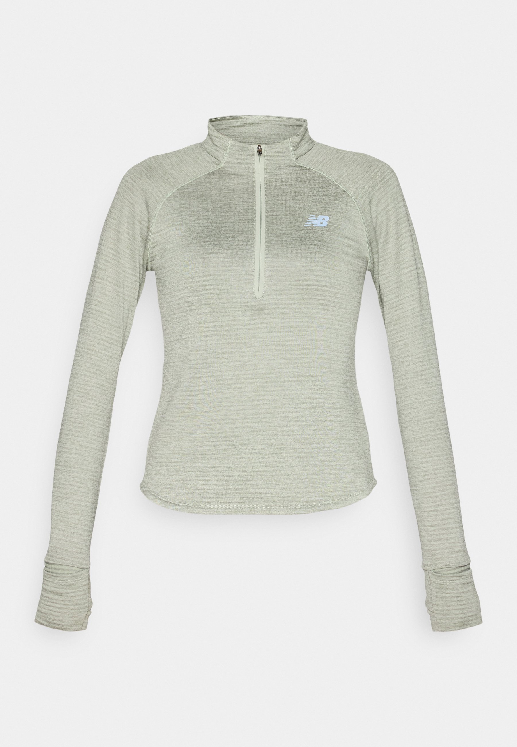 New Balance ATHLETICS GRID 1/2 ZIP - Top s dlouhým rukávem - garter snake heather