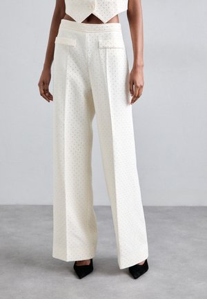 PANTALON - Trousers - ecru