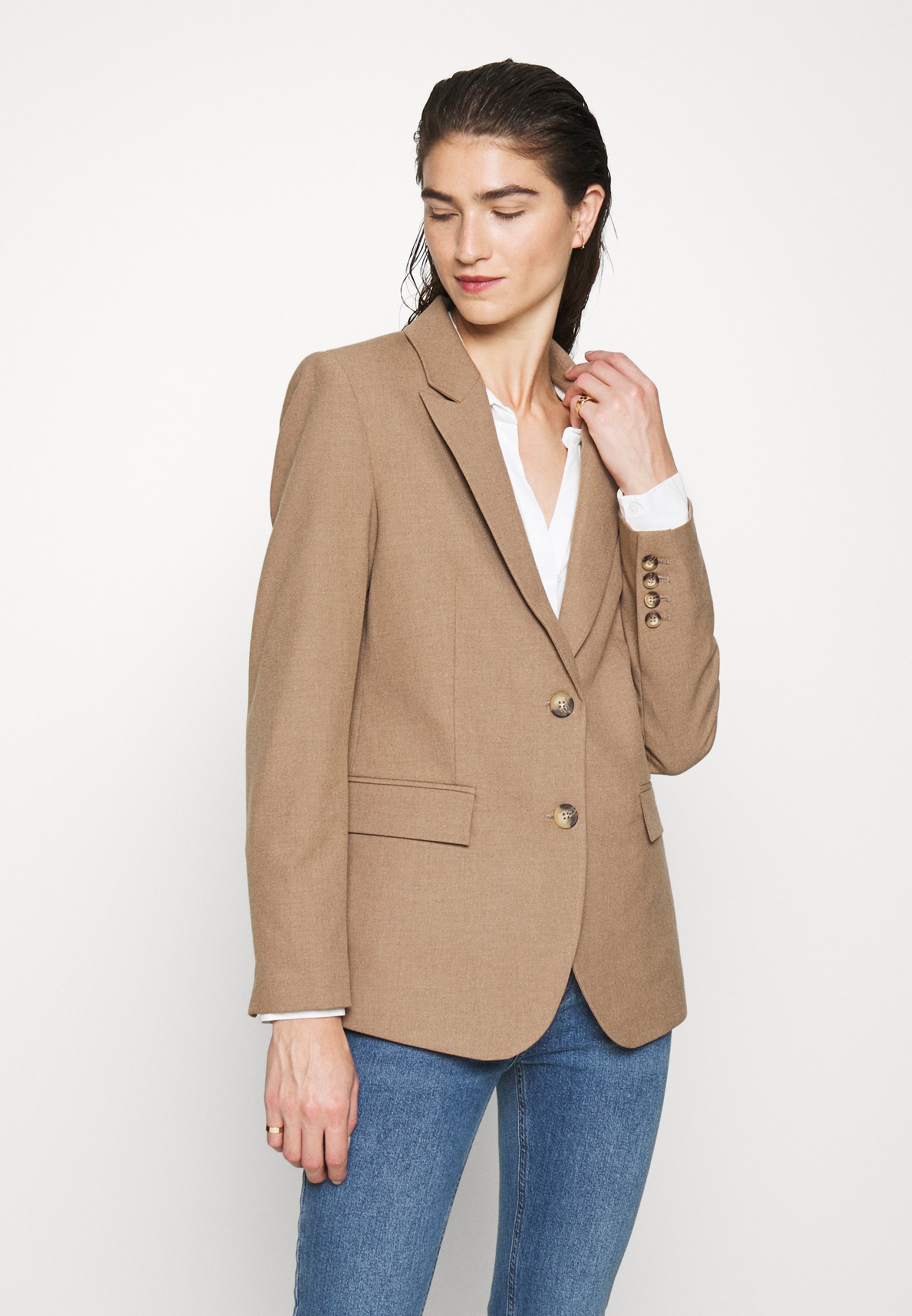 blazer camel femme