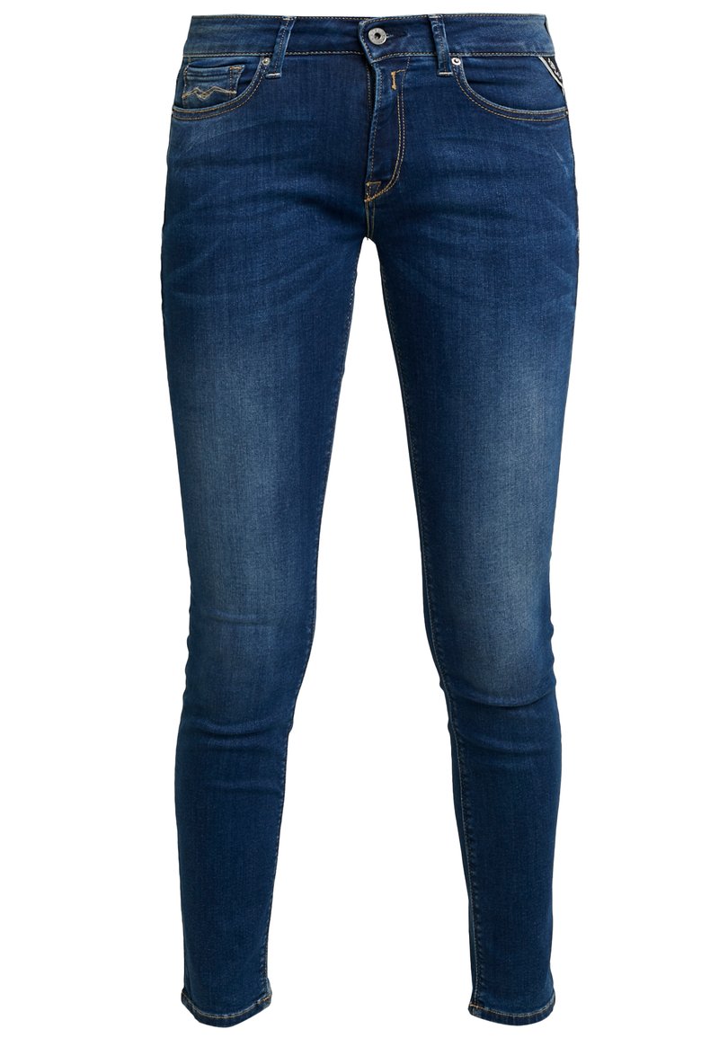 Replay Jeans Skinny Fit donkerblauw denim