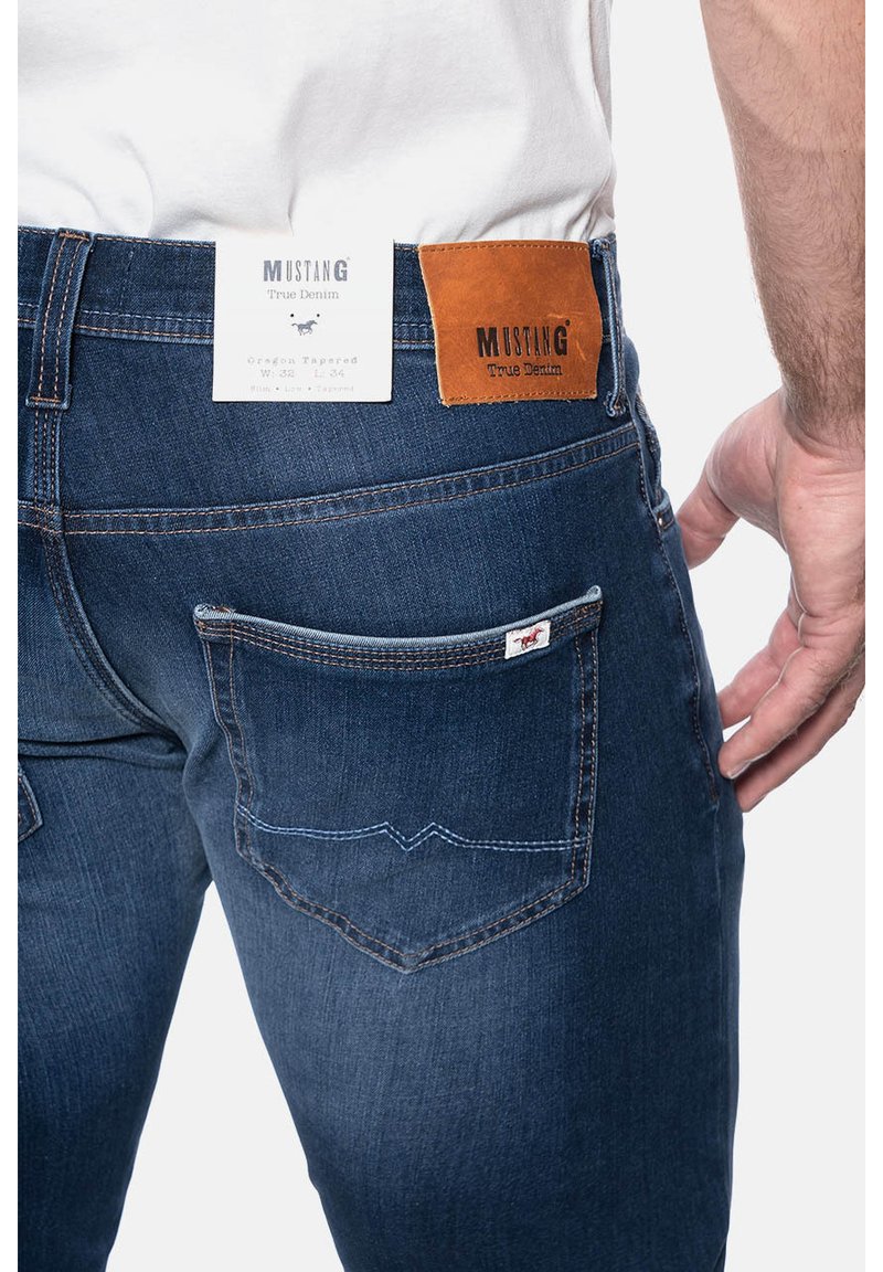 Herren Skinny Fit | Mustang OREGON TAPERED Jeans Slim Fit navy blue/blau - PT20370 Herren Skinny Fit | Mustang OREGON TAPERED Jeans Slim Fit navy blue/blau - PT20370