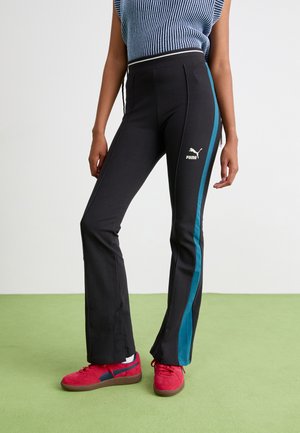 PLAY.PARIS. FLARED - Trousers - black