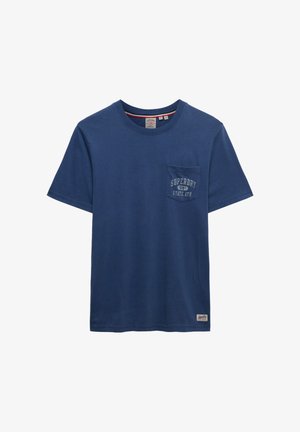 Superdry & Co, SUPERDRY VINTAGE PREP RELAXED POCKET T-SHIRT.. - T-shirts print - bay blue
