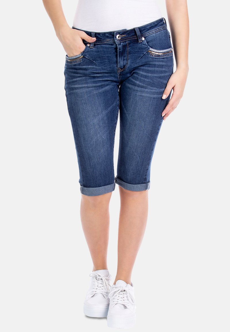Damen Kleider | Blue Monkey CAPRI HONEY Jeans Shorts blau - MX35778 Damen Kleider | Blue Monkey CAPRI HONEY Jeans Shorts blau - MX35778