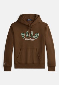 THE RL FLEECE WESTERN-LOGO HOODIE - Collegepaita - york brown