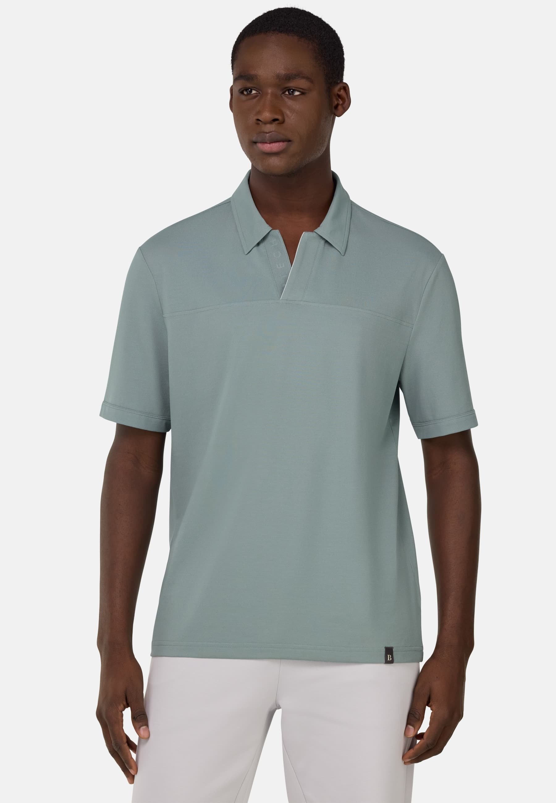 Boggi Milano TECH COOL JADE-FRESH Polo shirt light green Zalando