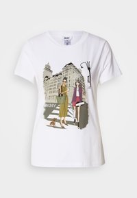 CONVERSATIONAL  - T-shirt med print - white