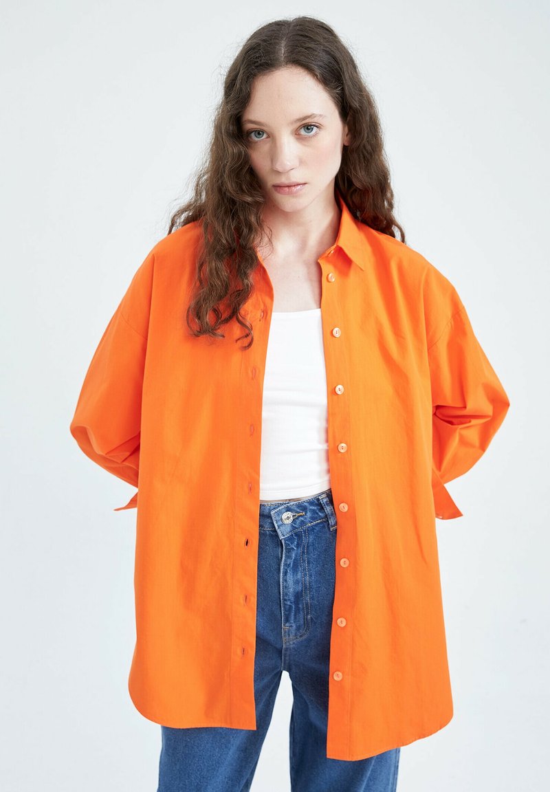 Camicia DeFacto Per Bambine E Ragazze - Cotone 100%, Vita Media, Stile Casual Elegante