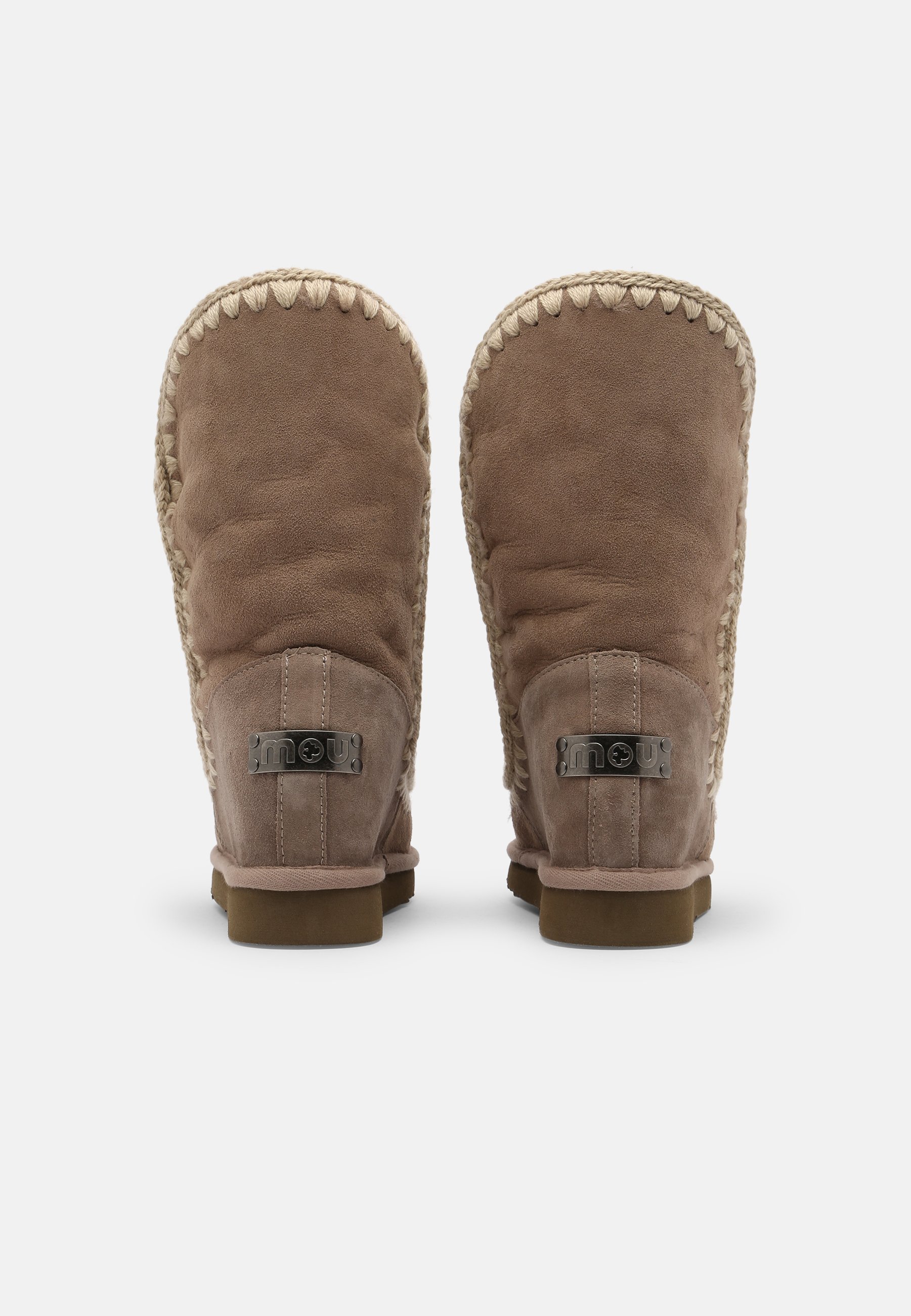 Mou INNER WEDGE TALL - Botas de cuña - elephant grey/gris - Zalando.es