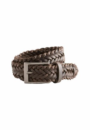 REGULAR FIT - Cinturón trenzado - brown