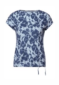 MIT RAFFUNG - T-shirt imprimé - blau