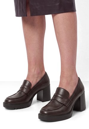 Tamaris, TROTTEUR - Escarpins à plateforme - mahogany