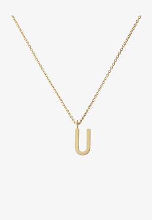 Design Letters HALSKETTE MIT GROß INITIAL CHARM GOLD (A-Z) - Collier - gold-coloured
