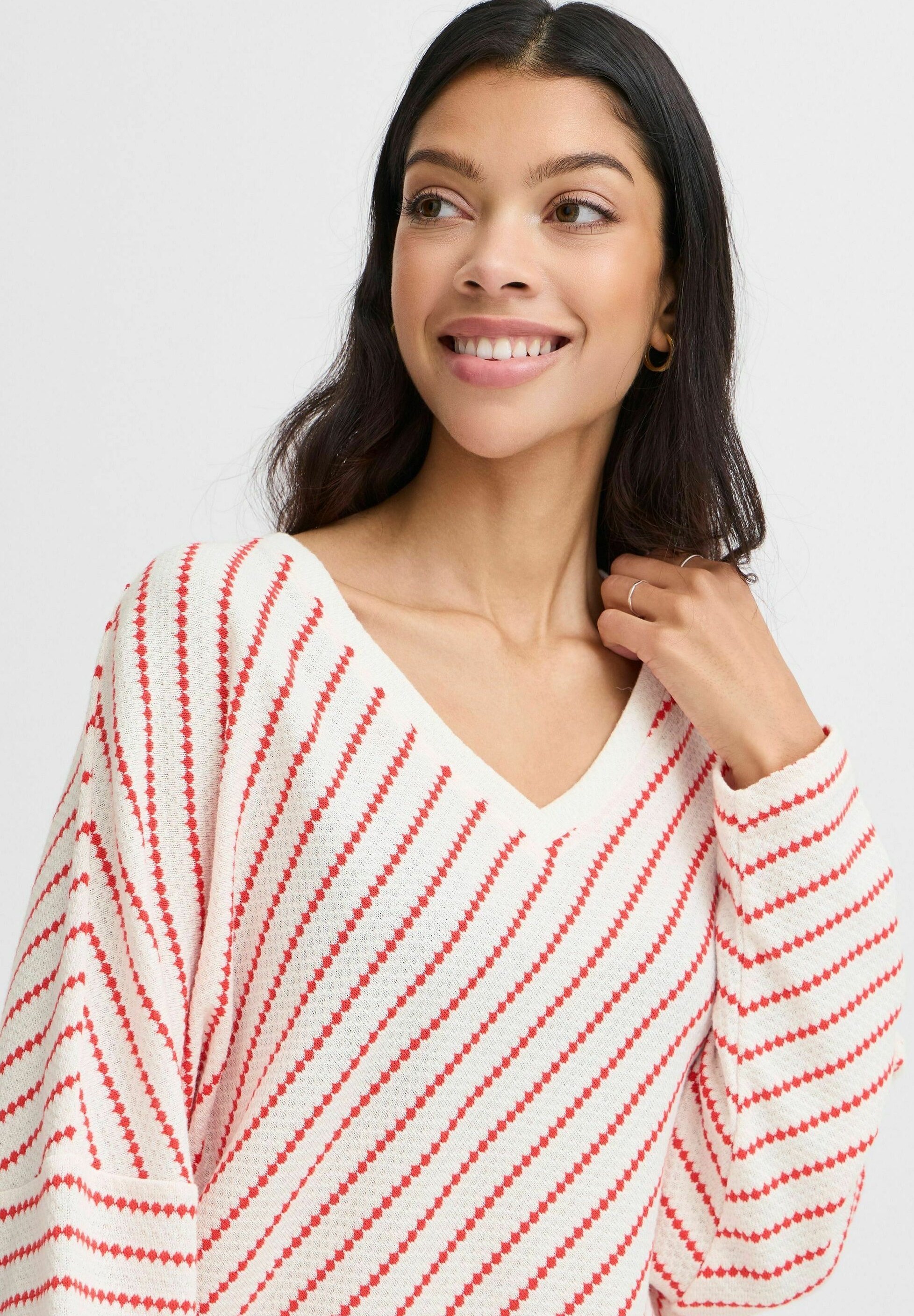 b.young BYNAGLA - Jumper - poinsettia mix/red - Zalando.co.uk