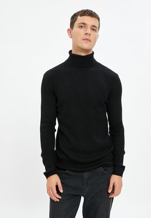 TURTLE NECK - Neule - black