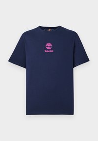 SMALL LOGO PRINT TEE LEMON PEPPER - T-Shirt print - peacoat
