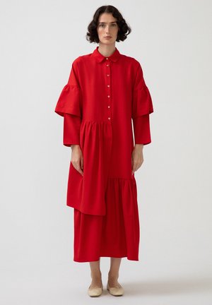 FRILLY DETAILED - Maxi šaty - red