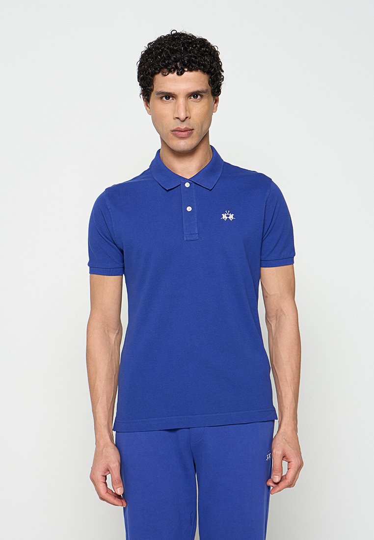 LA MARTINA Poloshirt lichtblauw gemêleerd