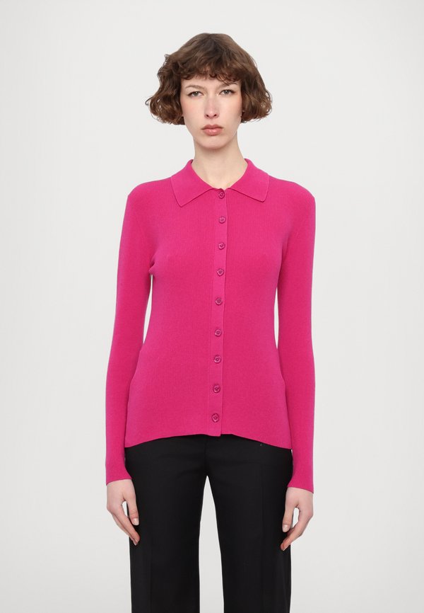 FITTED BUTTON UP - Cardigan - wild berry