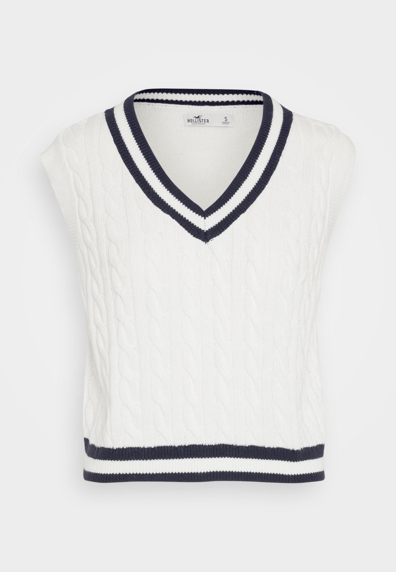 Hollister Co. SWEATER VEST - T-Shirt print - white/weiß - Zalando.de