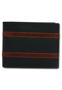 DrachenLeder Portefeuille - dunkelblau/braun