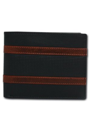 DrachenLeder Portefeuille - dunkelblau/braun