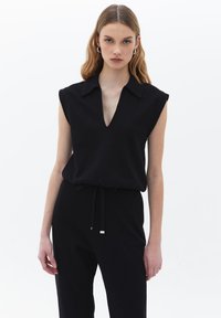 OXXO NECK CROP  - Polotričko - black