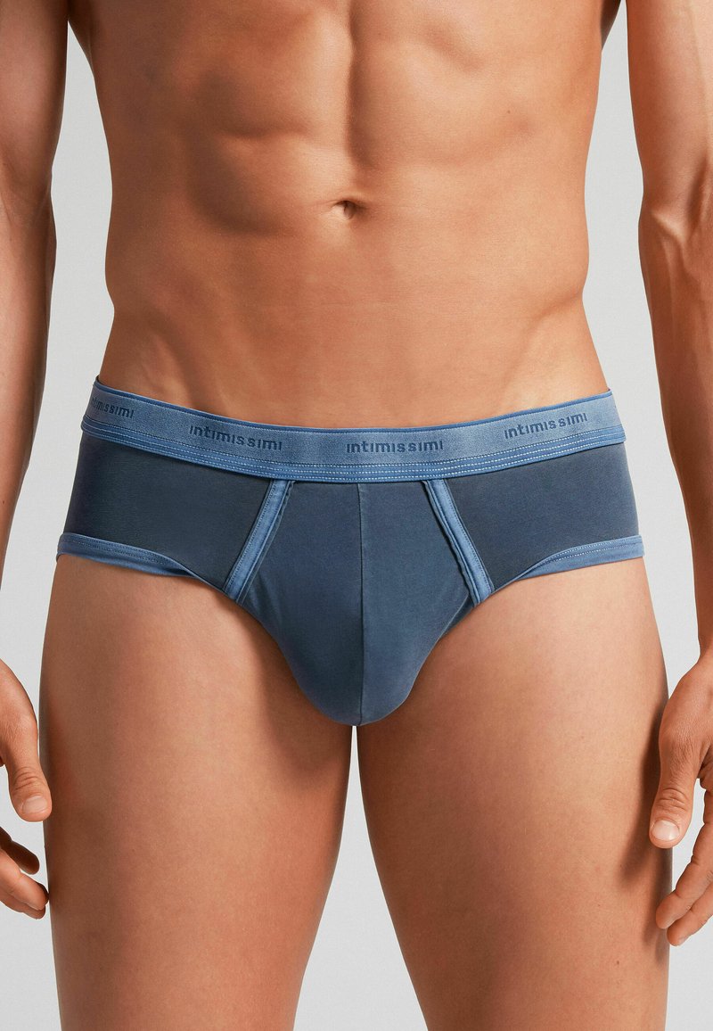 Intimissimi NATURAL FRESH MIT LOGO Slip blau blu gas del/blau