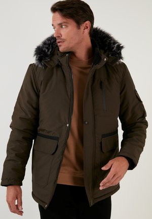 HOODED - Zimní kabát - khaki