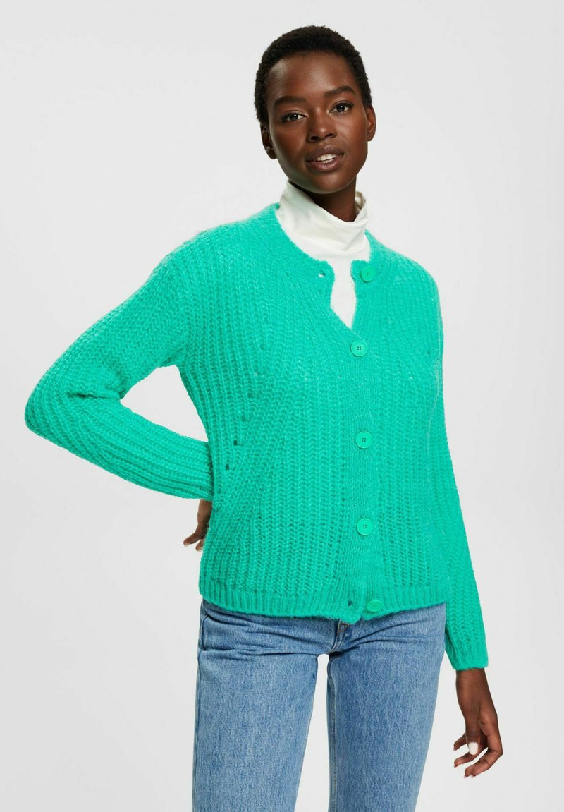 Esprit Collection STRUCTURE Gilet light green/vert clair ZALANDO.FR