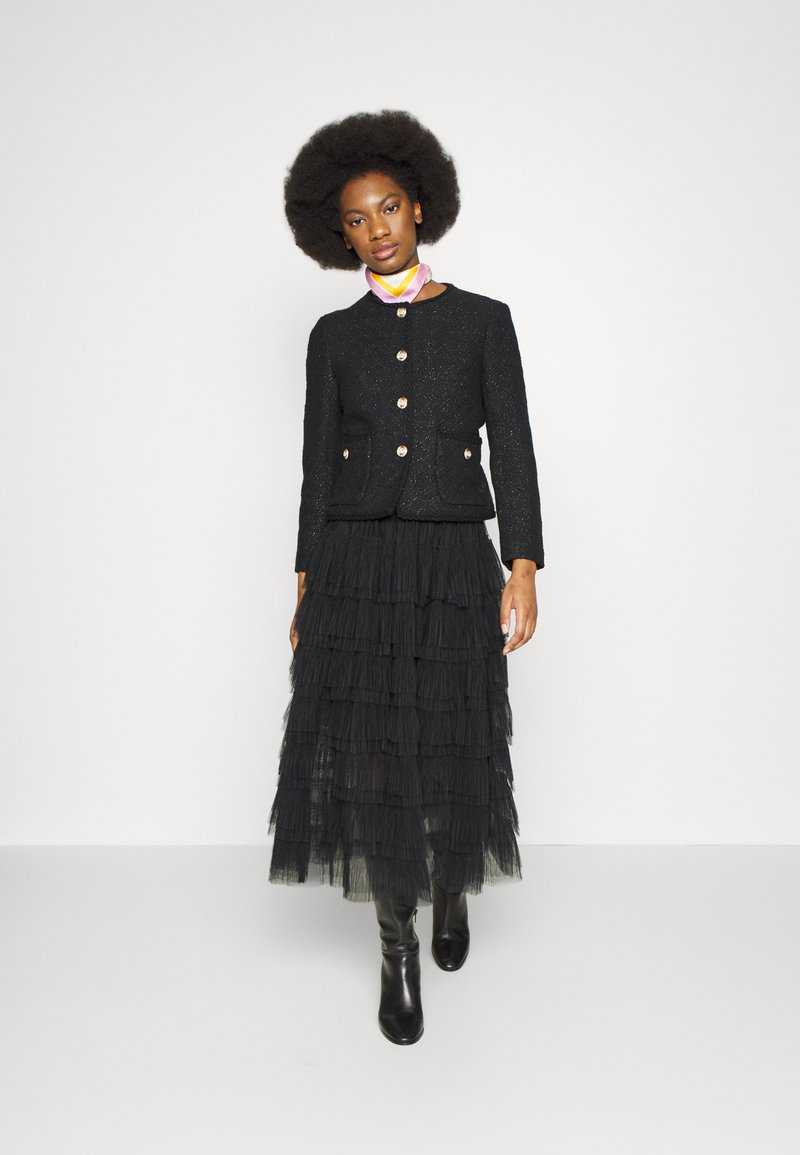 maje Pleated skirt - noir/black - Zalando 