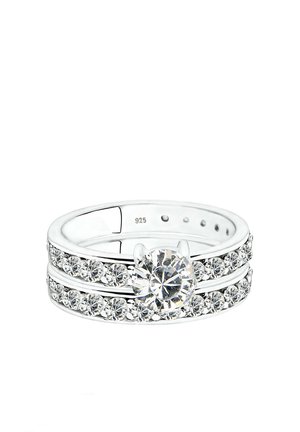 BOLD SPARKLING STACK - MIT KRISTALLEN VON SWAROVSKI® - Ring - weiß