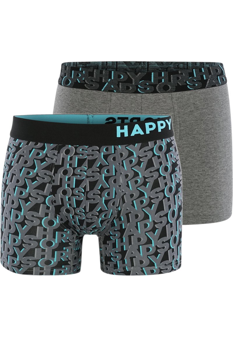 Herren Unterhosen | Happy Shorts 2ER PACK RETRO LOGO WAISTBAND Panties happy letters/mehrfarbig - NF47834 Herren Unterhosen | Happy Shorts 2ER PACK RETRO LOGO WAISTBAND Panties happy letters/mehrfarbig - NF47834