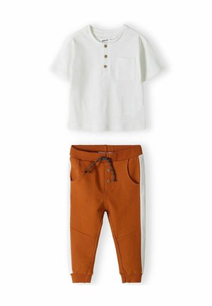 2 PCS SET  - Träningsbyxor - brown white
