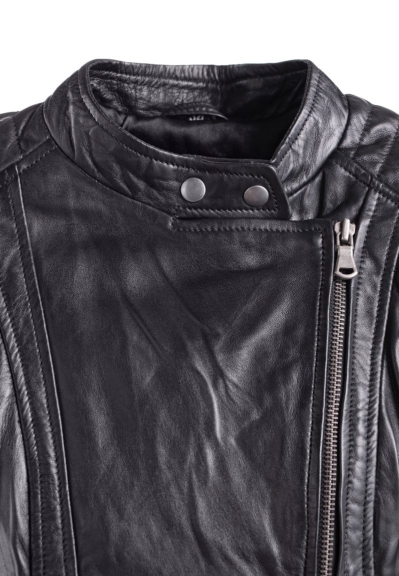 Damen Leichte Jacken | NO N4ME JOY Lederjacke schwarz - VN75337 Damen Leichte Jacken | NO N4ME JOY Lederjacke schwarz - VN75337