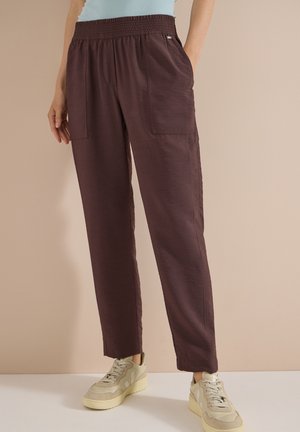 Cecil, MID WAIST SLIM LEG HOSE IM LOOSE FIT - Pantalones - brown cacao