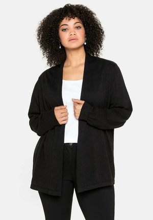Sheego, Cardigan - schwarz