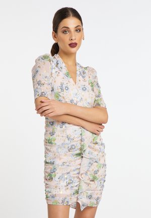 DRAPIERTES KOOSH - Shift dress - rosa mehrfarbig