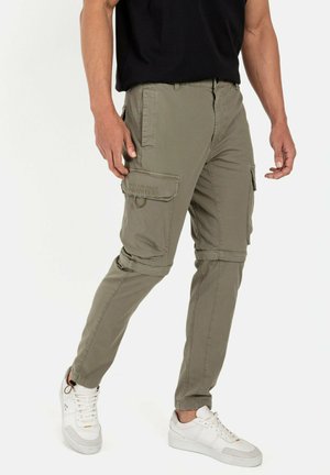 camel active TAPERED FIT ZIP-OFF - Cargobukser - khaki