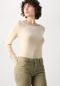 Marc O'Polo LONG SLEEVE BOAT NECK - Topper langermet - dusty field