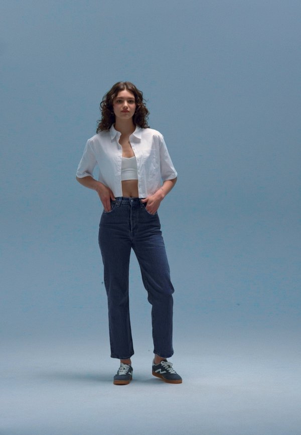 RIBCAGE STRAIGHT ANKLE - Straight leg jeans - cloud over3