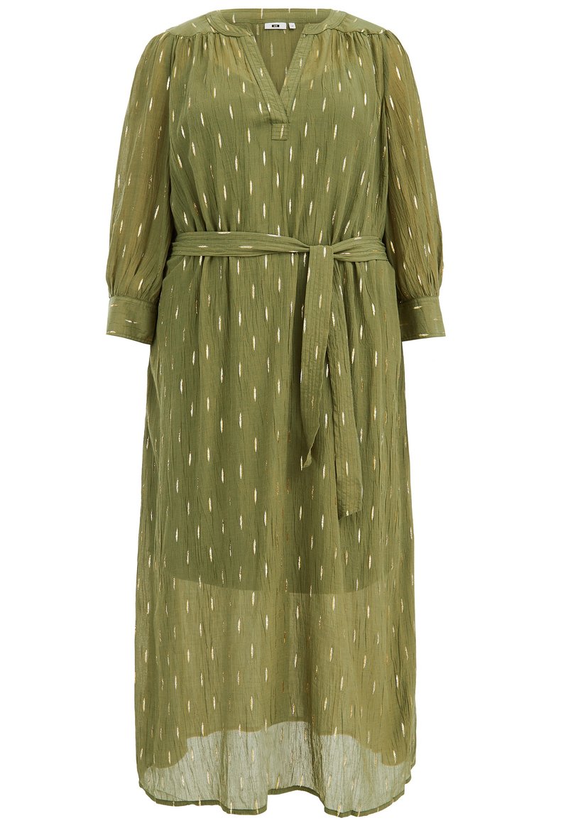 WE Fashion Jurk olijfgroen