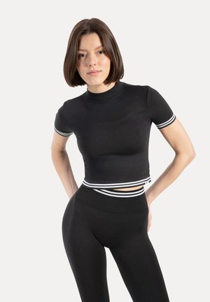 BASIC STRIPES MIRIEL - T-shirt basique - schwarz