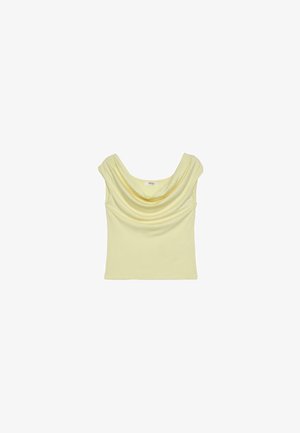 Stradivarius, MULTI-POSITION SLEEVELESS TOP 07057610 - Tričko s potlačou - light yellow