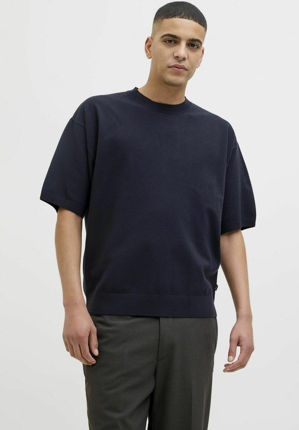 JPRBLABRADFORT CREW NECK - T-Shirt basic - night sky