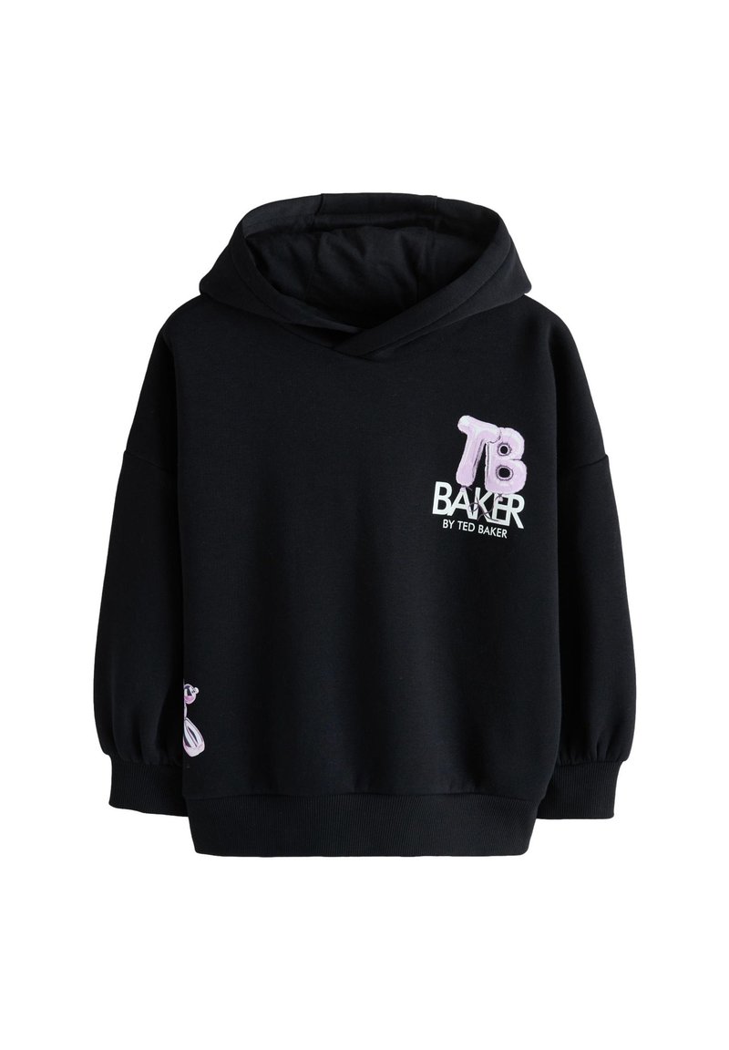 Baker by Ted Baker OVERSIZED - Felpa con cappuccio - black pink
