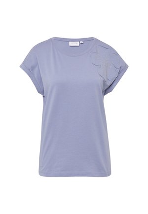 comma casual identity, T-shirt print - hellblau